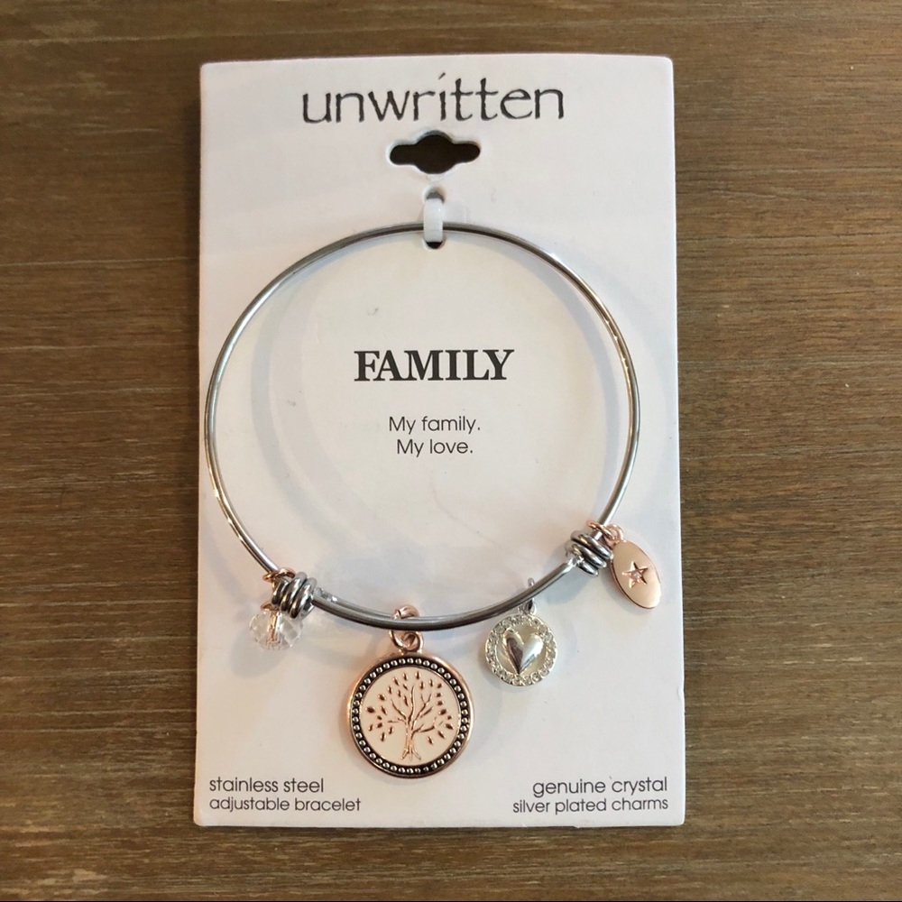 Unwritten Family Silver Bracelet (NWT)